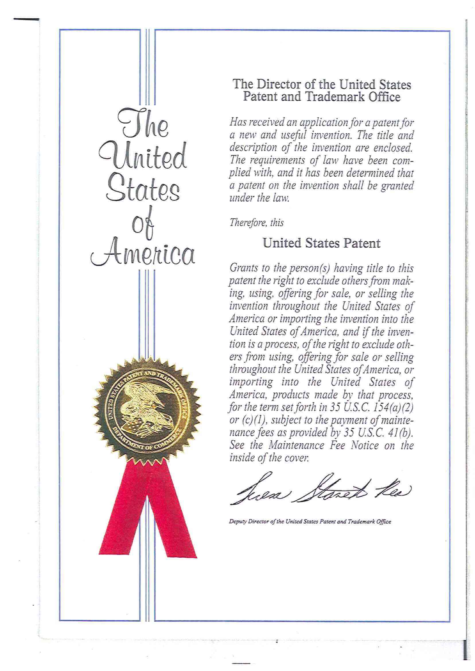 Patent certification